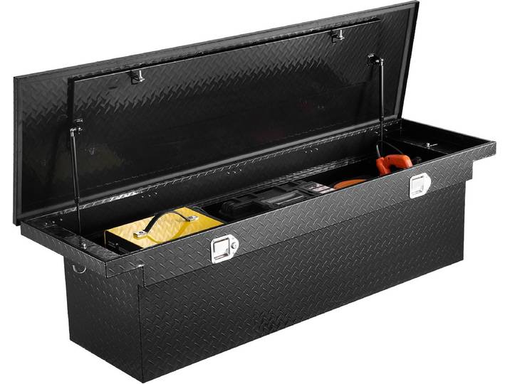 VEVOR Crossover Gereedschapskist voor de vrachtwagenbed aluminium vrachtwagen 1815x699x474mm