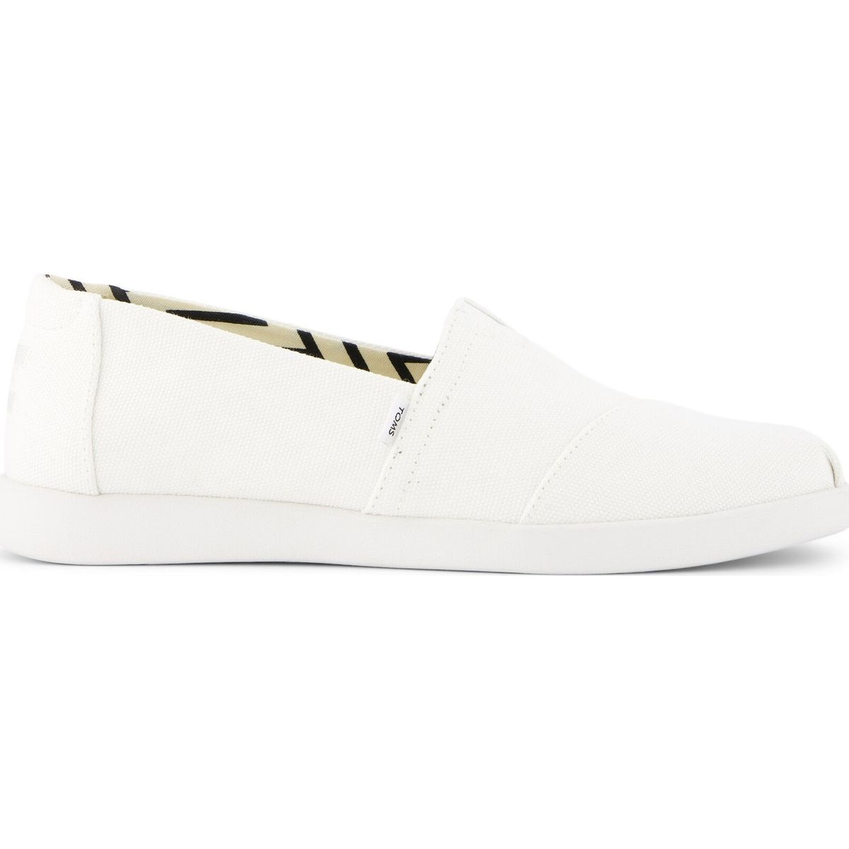 Toms Alpargata Plus white recycled cotton canvas 42.5 10021577-42.5