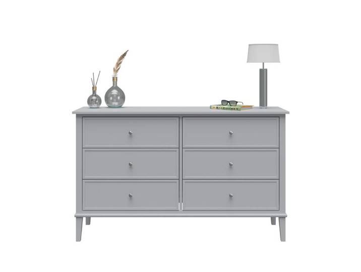 Franklin Commode avec 6 tiroirs en MDF Gris