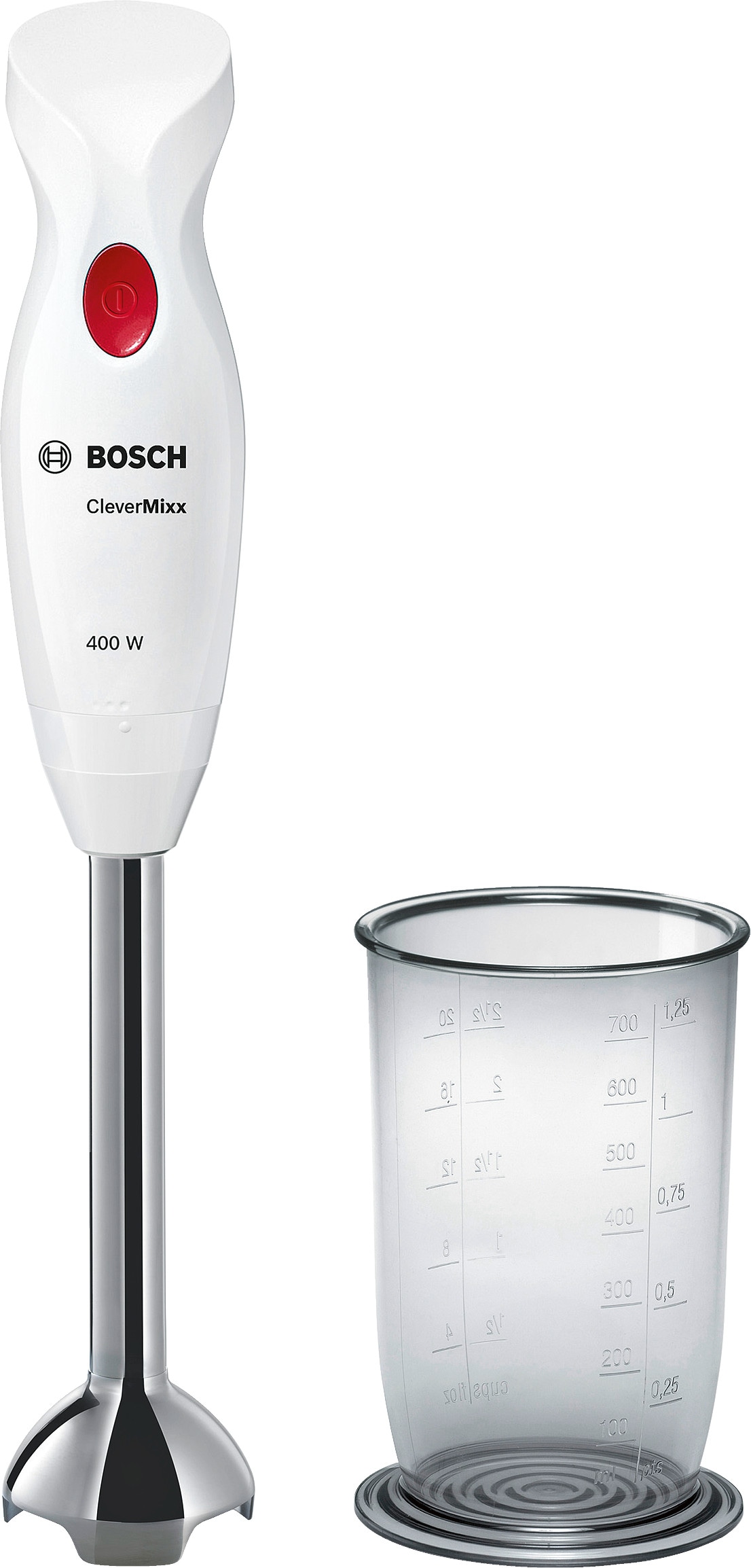 Bosch MSM24100 Stabmixer CleverMixx weiß / deep red