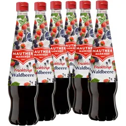 6 × Mautner Markhof Sirup Waldbeere