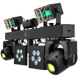 Eurolite LED KLS MOVE FX Kompakt-Lichtset AIR (15 W, LED), Scheinwerfer, Blau, Rot, Grün, Weiss