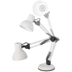 Emos, Tischlampe, Schreibtischlampe LUCAS, Weiss (E27)