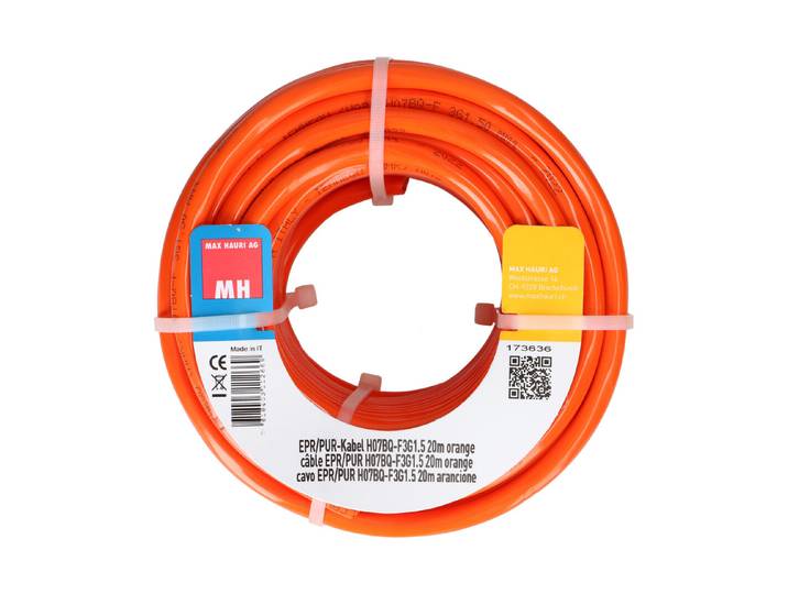Max Hauri AG EPR/PUR-Kabel H07Bq-F3G1.5 20m orange