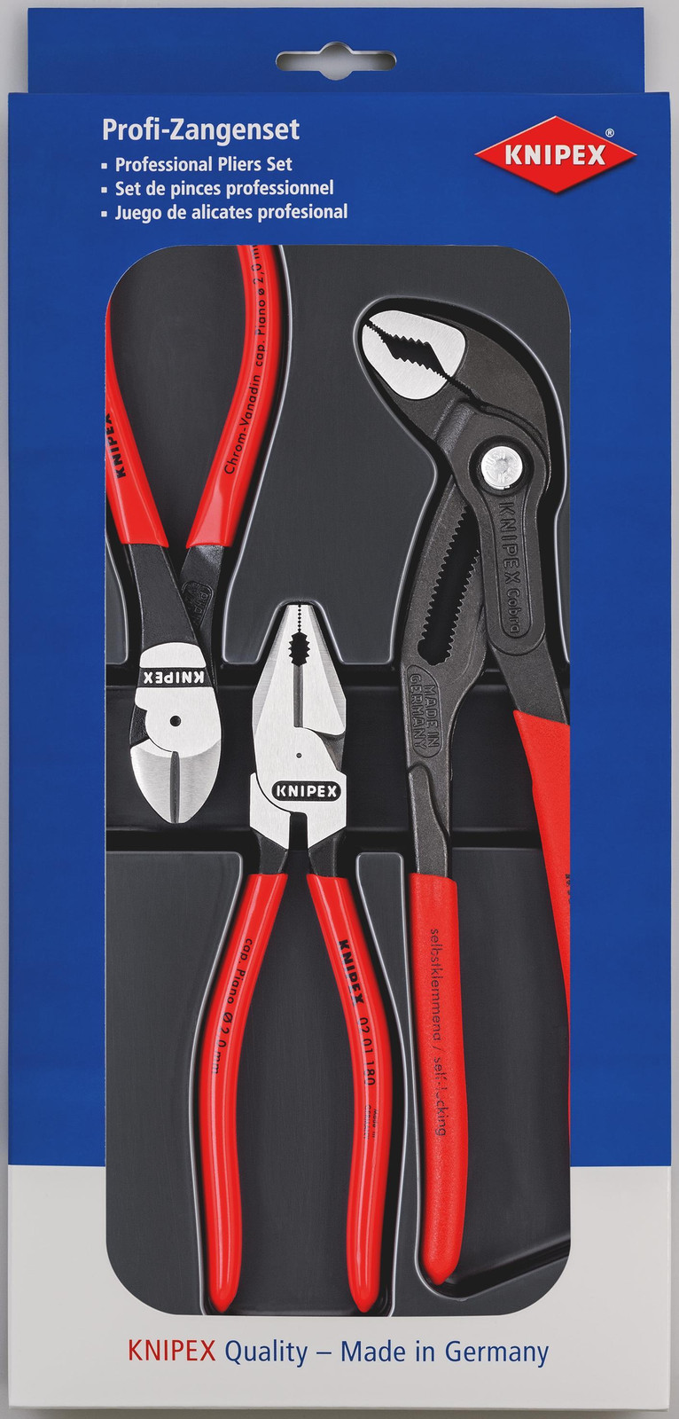 Knipex Kraft 3-delige tangenset 00 20 10