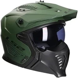 LS2, Motorradhelm, Helm Drifter Solid OF606 matt military maat XL (XL)