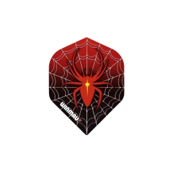 3 x Fly Winmau - Mega - Standard Flight - Spinne rot 259412