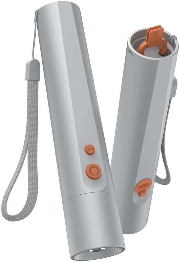 Hama FL350-C Rechargeable LED Torch, 350 lm, Aluminium, Silver