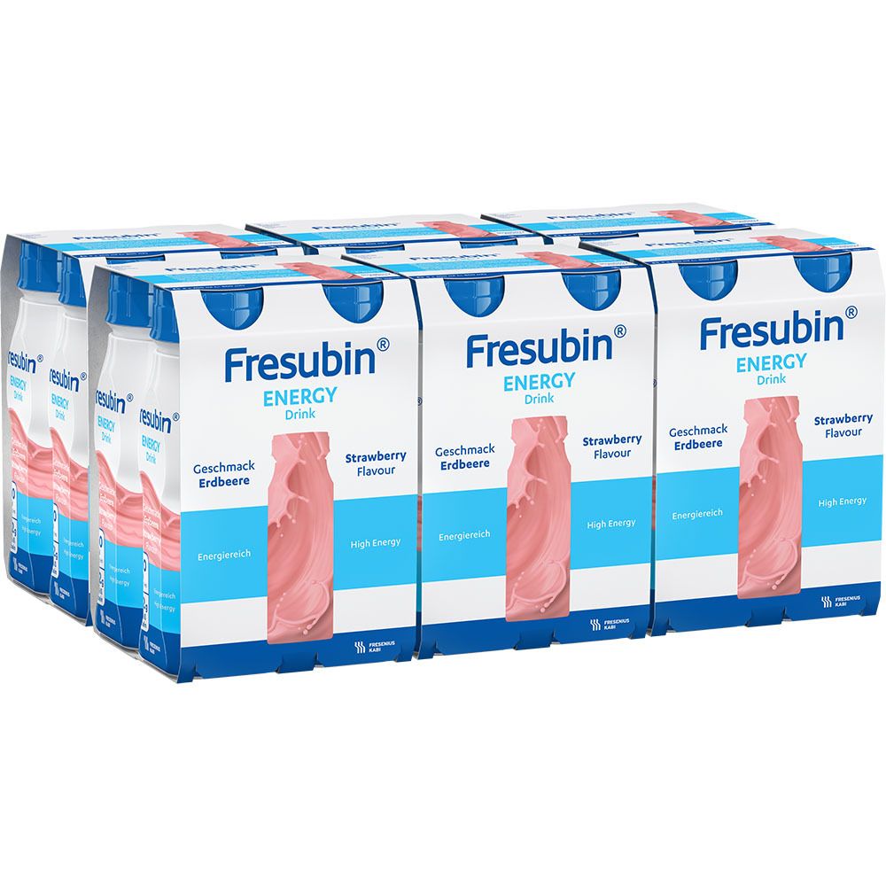 Fresubin Energy Drink Erdbeere Trinkflasche 24x200 ml Lösung
