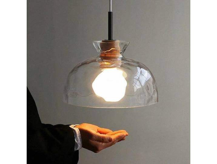 Lustre en Verre Silencieux de Style Japonais, Lampe Suspendue Minimaliste, Moderne, Créatif, Rétro, pour Chambre à Coucher, Restaurant, Décoration