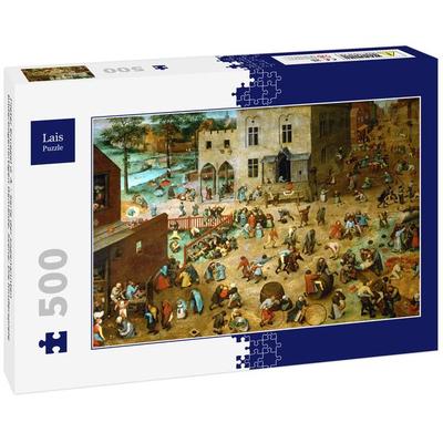 Lais Puzzle Pieter Bruegel d. Ä. - Serie der sogenannten bilderbogenartigen Gemälde, Szene: Die Kinderspiele 500 Teile