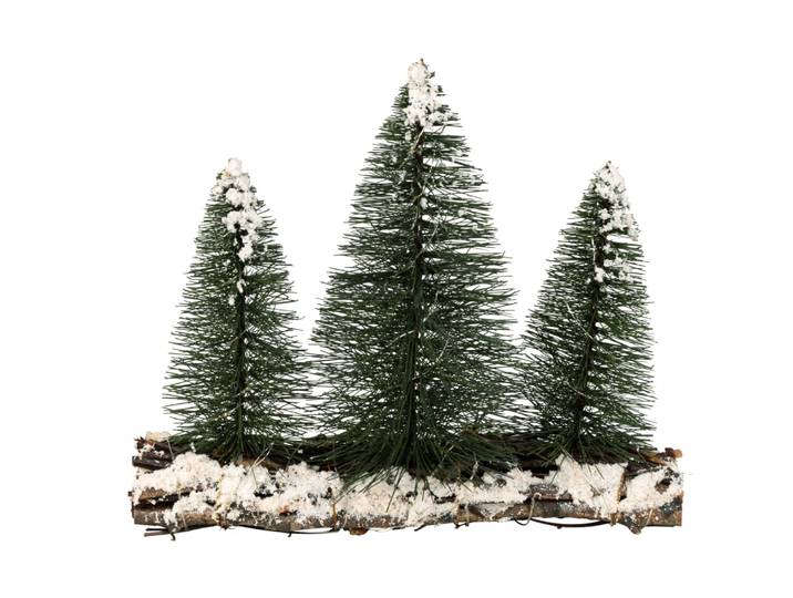 Weihnachtsdeko beleuchtete Tannenbäume