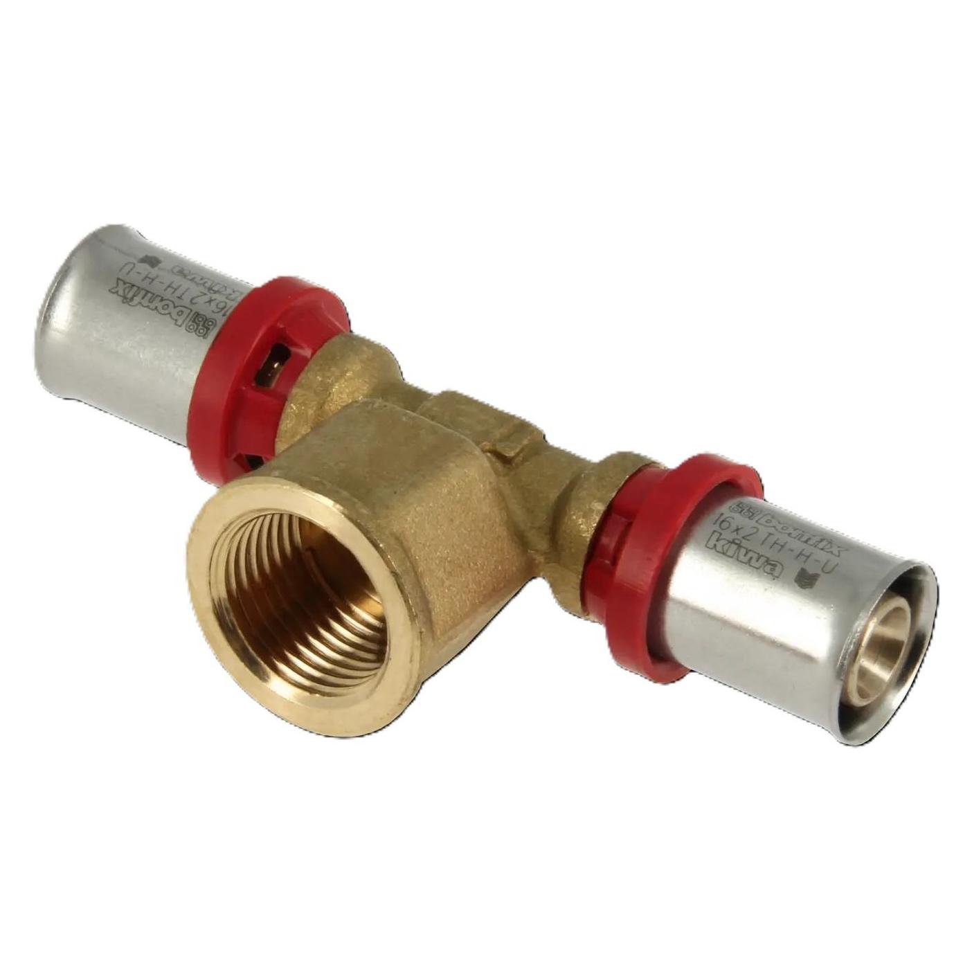 Bonfix 2000705 Alu-Press-T-Stück 16 x 1/2" x 16 mm (T-Verbindung) (72104485)