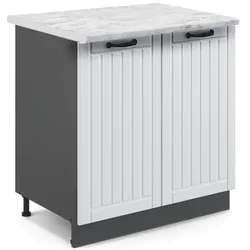 Vicco, Regal, Fame-Line mit Regal, AP Marmor (80 x 60 x 82 cm)