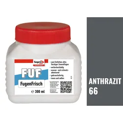 Sopro Bauchemie FUF FugenFrisch Set: Dose 300 ml mit Schwamm Reinacrylat Anthrazit 66