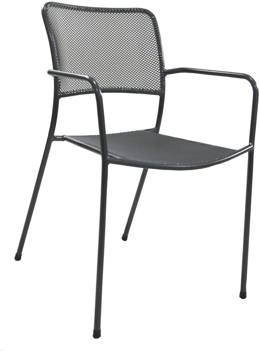 Primaster Gartenstuhl Metall Loris grau