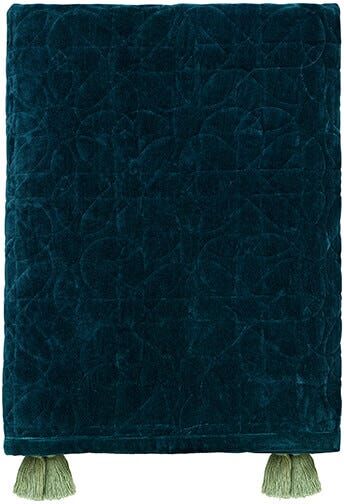 Morris & Co Honeysuckle and Tulip Teal 125x220cm Quilted Throw