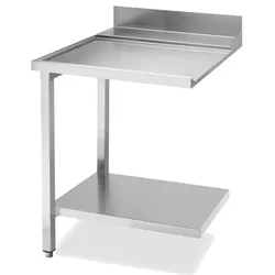 KBS Gastrotechnik Ablauftisch Breite 70cm mit Grundboden, Anbau links