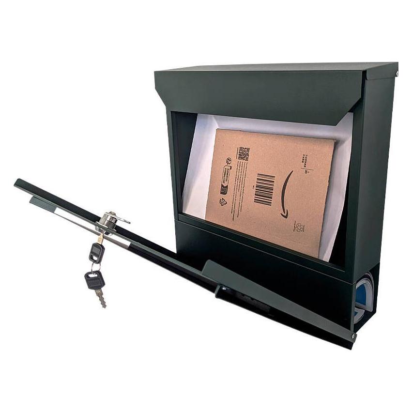 SafePost 800 Design-Briefkasten grün RAL6009 matt (880004)