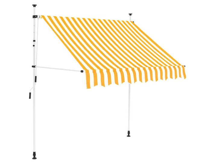 vidaXL Markise Einziehbare Handbetrieben 150 Cm Orange/Weiss Gestreift, 150x300x120 cm, Sonnenschutz