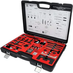 KS Tools, Fahrzeug Werkzeug, Motoreinstellwerkzeug-Satz für Audi, Seat, Škoda, Volkswagen, 34-tlg