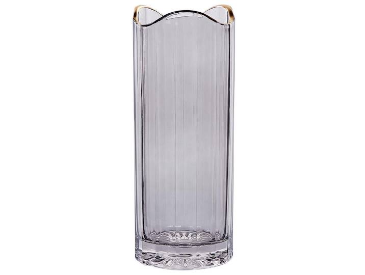 Beliani Blumenvase Glas grau Perdiki, Grau, Mode, 30 cm, Dekoration, Vasen, Glasvasen