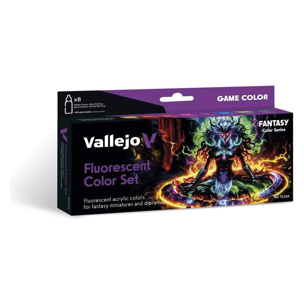 Vallejo Fluorescent Color Set 18 ml (18 ml) (72214)