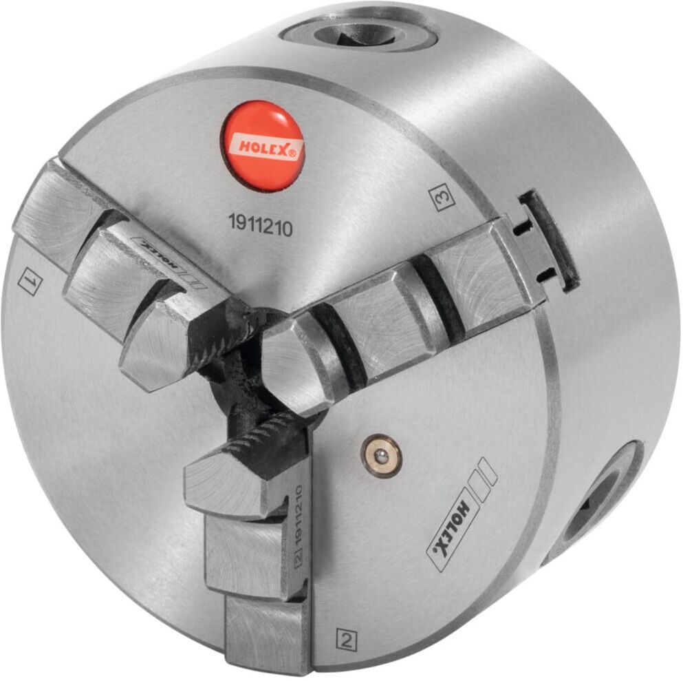HOLEX Dreibacken-Drehfutter Guss zylindrische Zentrieraufnahme 80 mm (312906 80)