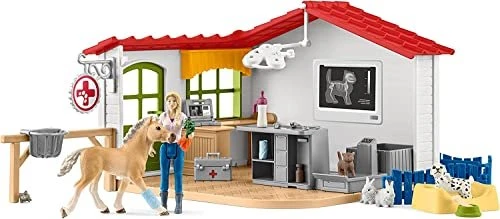 Schleich Farm World 42502 - Tierarzt-Praxis mit Haustieren