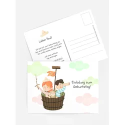 Einladungen zum Geburtstag  selbst gestalten mit Spruch und Fotos im Onlinedesigner bei Meine-Kartenmanufaktur.de