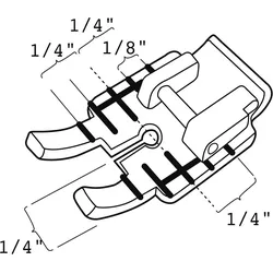 Husqvarna 1/4" Klarsicht Patchworkfuss, Nähzubehör