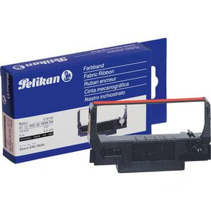 Pelikan Farbband 579755, Gr. 655, geeignet für Epson Nadeldrucker, Nylon, schwarz/rot