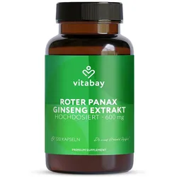 ROTER PANAX Ginseng Extrakt 600 mg vegan Kapseln 120 St
