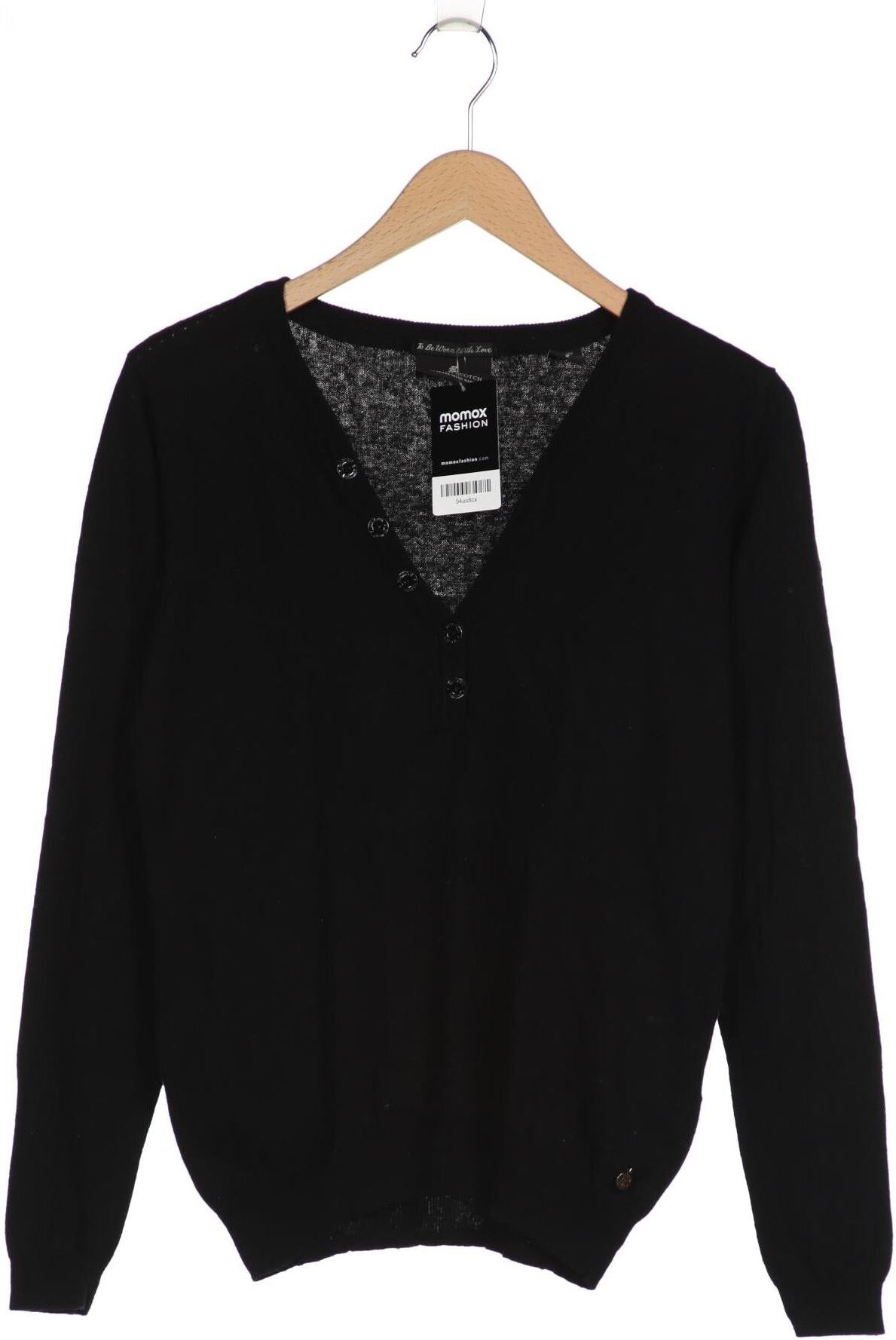 Maison Scotch Damen Pullover, Schwarz, Gr. EU 38 (Maison Scotch 2), Baumwolle / Wolle - Second Hand