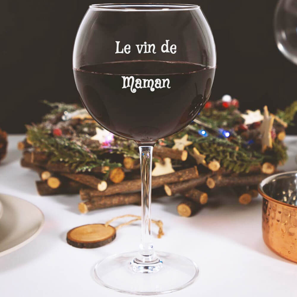 Ocadeau Verre à vin ballon gravé
