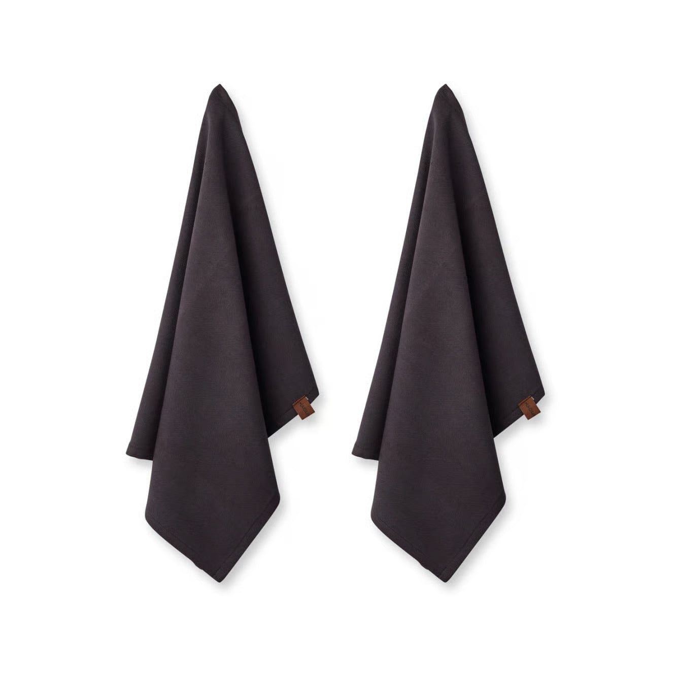 Humdakin ecologische theedoek 2-pack Coal 45 x 70 cm