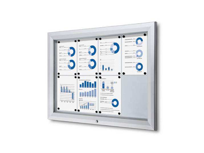 Showdown Displays Hängevitrine Showdown Displays Schaukasten Premium für Außen - 8x DIN A4 (1-St)