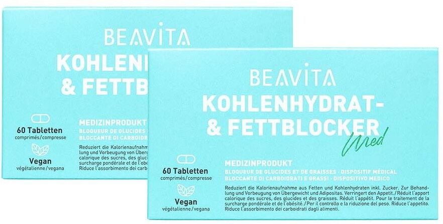 2 x Beavita Kohlenhydrat- & Fettblocker 2x60 St Tabletten