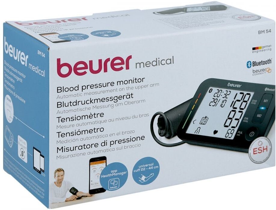 Beurer Bm54 Oberarm Blutdruckmessgerät+Bluetooth