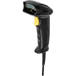 Nedis Barcodescanner Laser Kabelgebunden 1D Linear Stromversorgung über USB USB2.0 (1D-Barcodes), Barcode Scanner, Schwarz