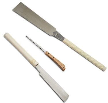 Kings County Tools Japanese Saw 3PC Set 9.5in Ryoba, 6in Flush Cut, and 7in Detail Trim - N/A