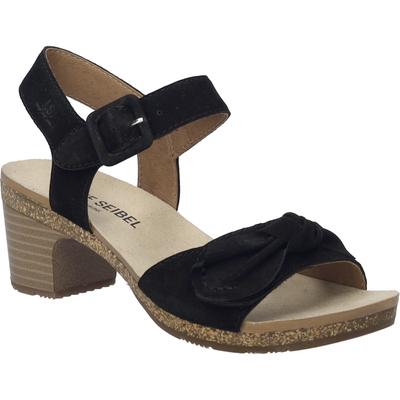 Sandale JOSEF SEIBEL "Grace 11, schwarz", Damen, Gr. 38, schwarz, Obermaterial: 100% Rindsleder Leather cow., Schuhe Sandale
