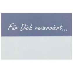 Home Fashion, PK "Uni bleu", Platzkarte für die Tischdekoration, zum Beschreiben, 10 Stück pro Packung