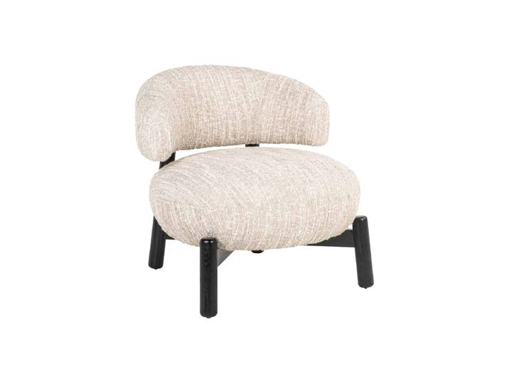 Hochwertiger Design Loungesessel „Ornella“ Beige Angora Richmond Interiors