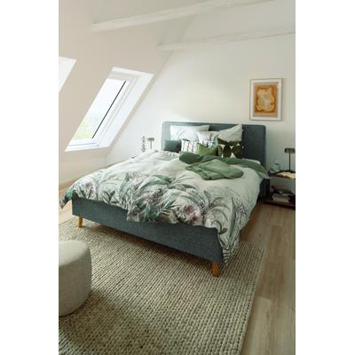 Wendebettwäsche "Tropical", grün, B/L: 155cm x 220cm, Satin, B/L: 80cm x 80cm, Satin, Obermaterial: 100% Baumwolle, SCHÖNER WOHNEN-KOLLEKTION, Bettwäsche, Wendebettwäsche, aus 100% Baumwolle