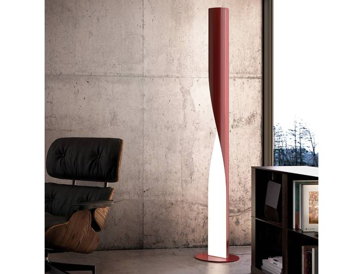 Evita LED-Stehleuchte, rot, Höhe 190 cm, dimmbar - kdln - Wohnzimmer - Design - Metall