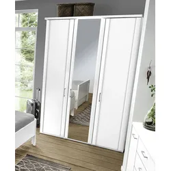 Kleiderschrank WÖRNITZ (BHT 150x216x58 cm) - weiß - BHT 150x216x58 cm