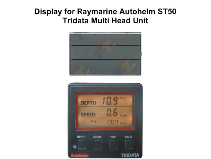 Écran pour unité principale multiple Raymarine Autohelm ST50 Tridata
