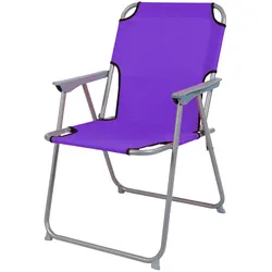 Camping - Klappstuhl Stoff Oxfort Metall Lila