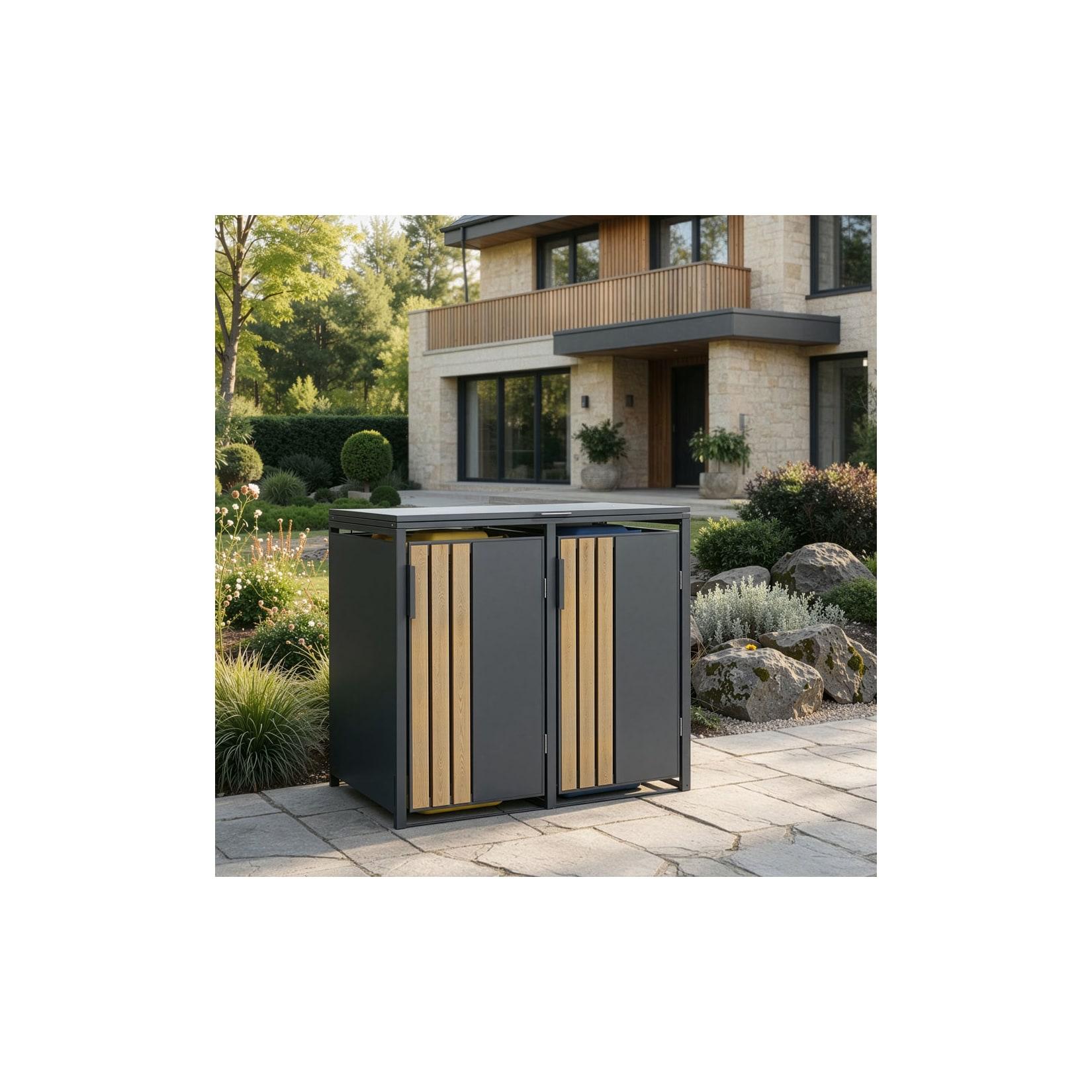 Mülltonnenbox KANTO - 2x 240L